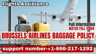 Brussels Airlines Baggage Policy  Flights Assistance [upl. by Amelita890]