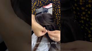 Trending hair style ⚡ hairstyle partyhairstyle hairlook haircare shots ytshorts [upl. by Meelak47]