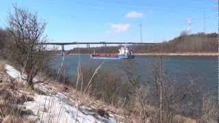 Rade bei Rendsburg Kaiser Wilhelm Kanal Nordsee Ostsee Elbe 342013 [upl. by Fax]