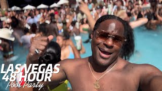 48 Hours In Las Vegas Pool Party Luxury Shopping 5 Star Restaurant [upl. by Eilssel]