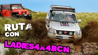 De RUTA 4x4 con LADIES4X4BCN  Land Cruiser 95 Wrangler Rubicon amp Montero [upl. by Crean]