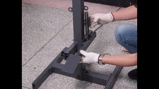 How to assemble Shrinke Stretcher SS18FD stand [upl. by Gaut]