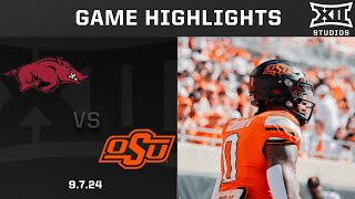 Arkansas vs Oklahoma State Game Highlights  2024 Big 12 Football [upl. by Betty]