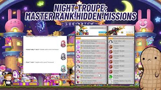 Night Troupe Master Rank Hidden Missions  v254  GMS 2024 [upl. by Lalaj]