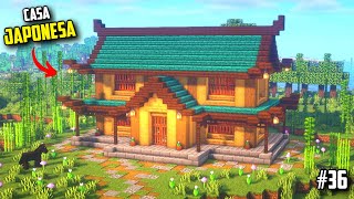 COMO HACER una CASA JAPONESA PERFECTA para MINECRAFT SURVIVAL [upl. by Yartnoed]