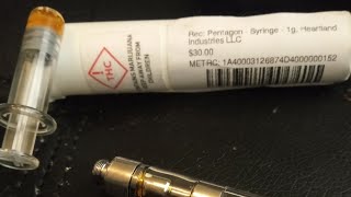 Refilling a cartridge with a distillate syringe 💉 [upl. by Nilved]