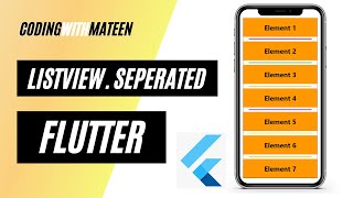 ListView Separated Widget  ListViewseparated  Flutter ListView Separated Constructor [upl. by Nnainot]