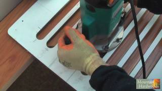 Routing Wooden Worktop Drainage Grooves HD [upl. by Neraa]