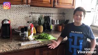 Receta de Pasta al Pesto hecha por Jean Luis [upl. by Aihsekin]