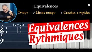 Entrainement aux équivalences rythmiques pour passer de binaire à ternaire Tutoriel de musique [upl. by Onofredo]