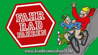 Fahrrad fahren  Kinderlied zum Mitsingen  Kindermusikwelt [upl. by Notsua106]