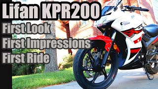 Lifan KPR200  First Look First impressions and First Ride [upl. by Adnuahs303]