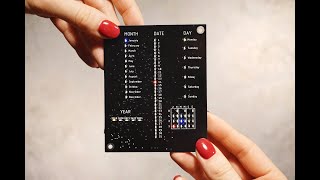 5 PCB Calendar  Binary Clock With Arduino [upl. by Albertina]