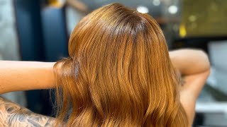 Cowboy copper hair colour with Redken [upl. by Nosauq]