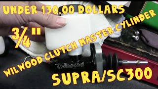 How to Install a 34quot Wilwood Clutch Master Cylinder for under 13000 on a SupraSC300 chassis [upl. by Aidua627]