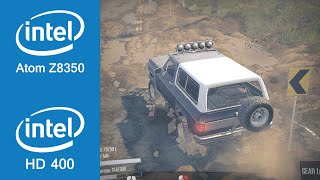 Spintires MudRunner Gameplay Intel Atom Z8350  Intel HD Graphics 400 [upl. by Oralie]