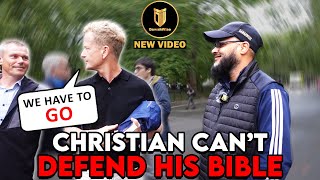 Muslim Proves Bible Cannot Be Trusted  Hashim  Speakers Corner [upl. by Kcaz]