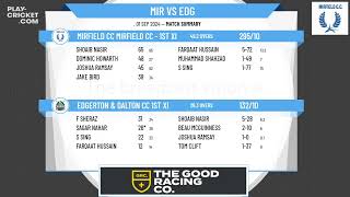 Mirfield CC Mirfield CC  1st XI v Edgerton amp Dalton CC 1st XI [upl. by Duggan]