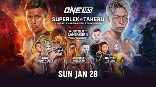 ONE 165 Superlek vs Takeru  First 4 Fights [upl. by Fokos]