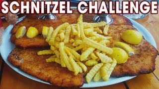 Massive Schnitzel Record Challenge in Germany [upl. by Townie]