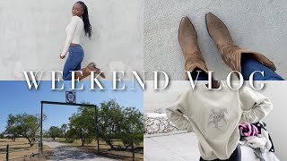 weekend vlog  🐎 horse riding lessons western style grocery shopping 6am pics breakfast cubano [upl. by Linker]