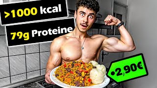 Die GÜNSTIGSTE HIGHPROTEIN MAHLZEIT für Muskelaufbau [upl. by Yendor]