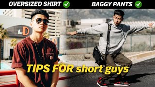 STYLE TIPS FOR short guys  Short Guy Fashion [upl. by Eelhsa]