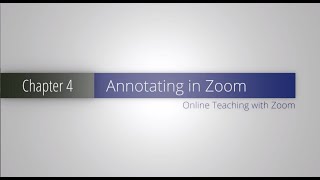 How to Annotate with Zoom  Teaching with Zoom [upl. by Alamac335]