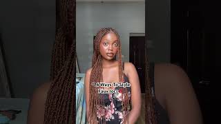 Ways to style Faux locs fauxlocs hair [upl. by Sikko]