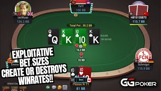 100 NL Rush N Cash Live Play Learn Exploitative Bet Sizes [upl. by Schrick890]