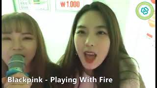 GOOD DAY Karaoke  Heejin amp Genie REDSQUARE Green  Blackpink  Playing With Fire [upl. by Tterrag]