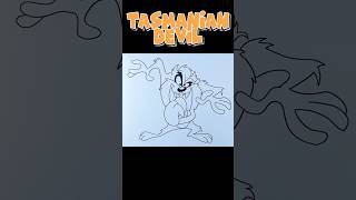 How To Draw The Tasmanian Devil  Looney Tunes drawing tasmaniandevil looneytunes shorts [upl. by Annmarie]