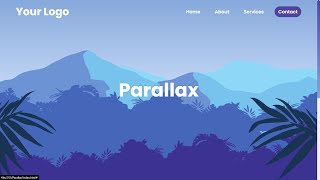 Parallax Scrolling Effects  Parallax Scrolling Effect HTML CSS amp JavaScript webdevelopment js [upl. by Nitsirhc]