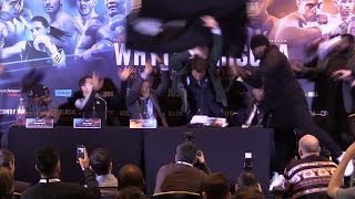 Dereck Chisora Throws Table At Dillian Whyte [upl. by Hameean]