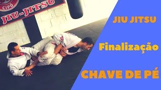 Golpe de Jiu JItsu Finalização de CHAVE DE PÉ [upl. by Gentilis]