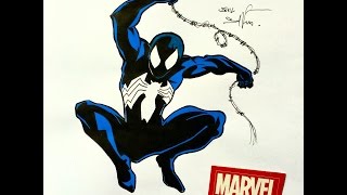 Drawing Black Spiderman [upl. by Auberta]