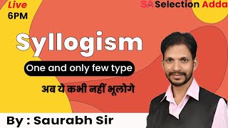 Mastering Reasoning Syllogism Basic Concept  Explained By Saurabh Sir syllogisms syllogismtricks [upl. by Skardol982]