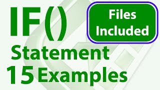 15 IF Statement Examples in Excel  Simple to Advanced  Workbook Included [upl. by Keslie]