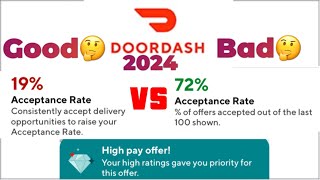 DoorDash In 2024 Does Having a Higher Acceptance Rate Help [upl. by Ahseikram]