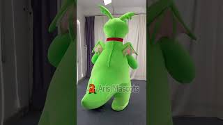 26m Giant Inflatable Green Dinosaur Costume Adult Blow Up Furry Walking Mascot Suit Entertainment [upl. by Pry]