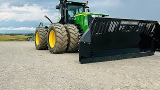 NEW GROUSER AG PRO 16 BLADE 9560r ready to push some feed hauling manure to corn ground as well [upl. by Llecrep]