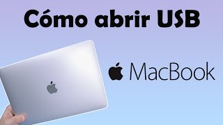 Como abrir USB en Macbook air [upl. by Gnex]