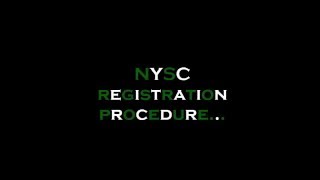 NYSC online registration procedure live [upl. by Rifkin]