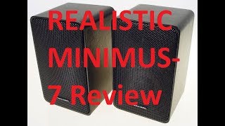 Radioshack Realistic Minimus7 Speaker Review [upl. by Nataniel]