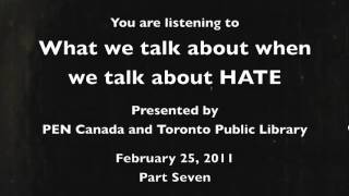 PEN Event HATE Part 7 Feb 25 2011 [upl. by Amyas]