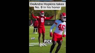 DeAndre Hopkins reports to practice withbthe Chiefs chiefs football nfl fyp [upl. by Carmon311]