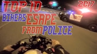 TOP 10 Cops VS Bikers ESCAPE Police Chase Motorcycles GETAWAY Running From Cops On Motorcycle Videos [upl. by Euginom]