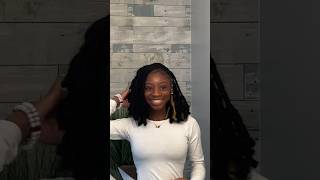 Butterfly Locs Tutorial 🦋🥰  viral shorts butterflylocs blackgirlhairstyles tutorial [upl. by Nagol]