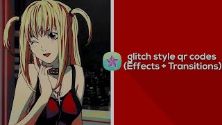 Glitch style vs qr codes transitions amp effects [upl. by Sirref632]