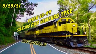 NYSampW SU99 Crawling Over Hamburg Tpke In Notch 8 52521 [upl. by Ingraham820]